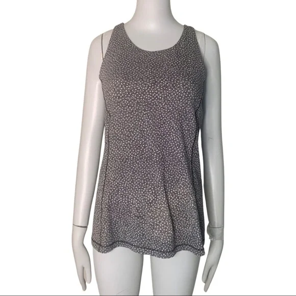 LULULEMON Hit It Tank Top Frozen Fizz White Black Racerback Workout Gym Active - Picture 6 of 15